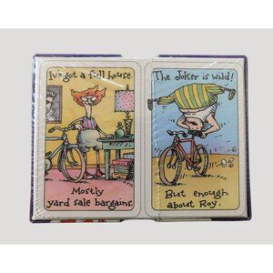 Shoebox Greetings Double-Deck Playing Cards The Lundquists Jumbo Index